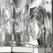 Homeroots 8 x 4.5 x 5 in. Arabella 1-Light Polished Nickel Sconce with Pressed Crystal Shade 398800 - alternate 2